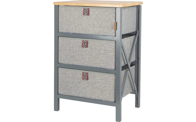 Bo-Camp Urban Outdoor Hamlets Campingschrank mit 3 Schubladen