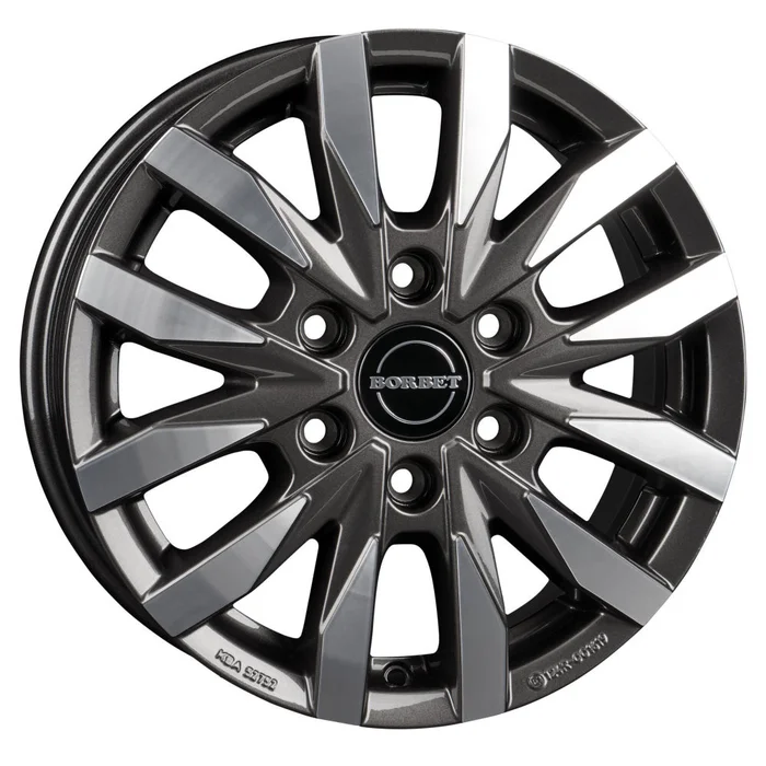 Borbet Alufelge CW6, 16 Zoll, Allrad/mistral anthracite polished glossy