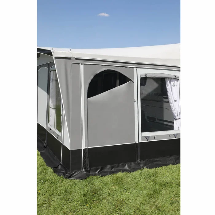 Brand Rundbogentür Seitenwand für Vorzelt Atrium