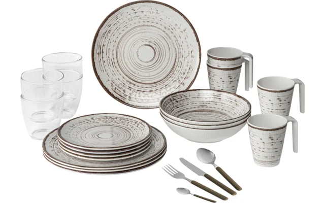 Brunner All Inclusive Melamingeschirrset 36 teilig 4 Personen