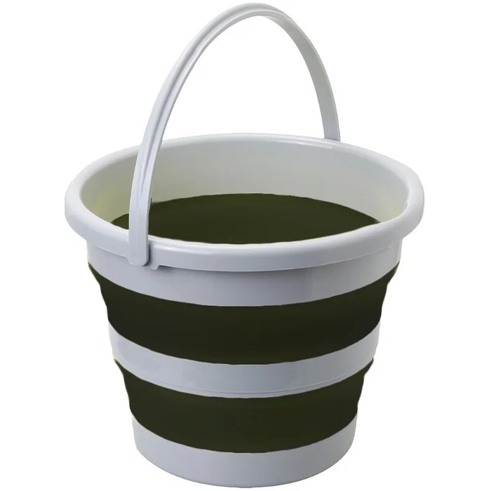 Brunner Falteimer Drum Fold-Away 10 Liter, grau-schwarz