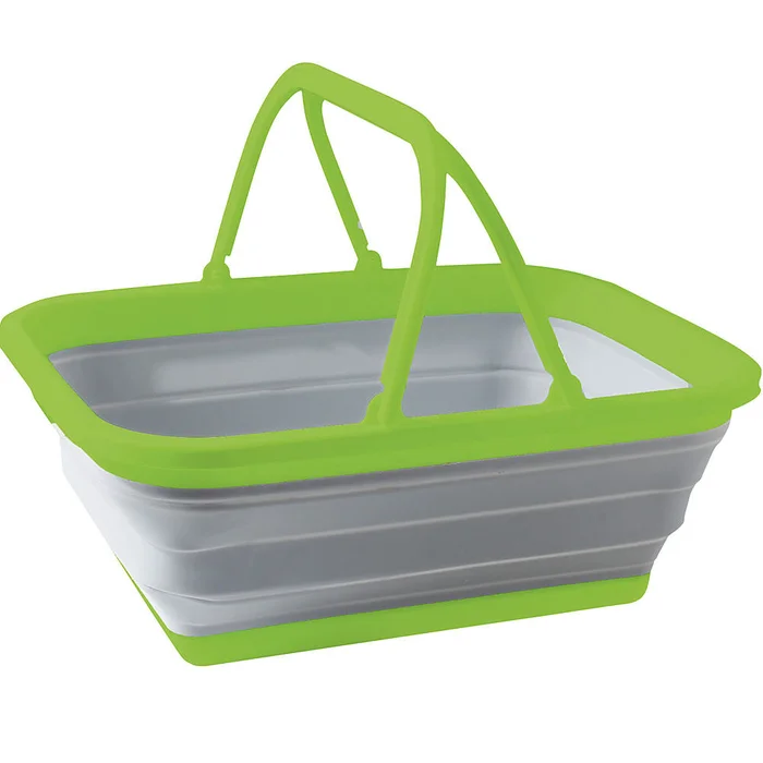 Brunner Faltkorb Holdall Fold-Away 16 Liter, grau-grün