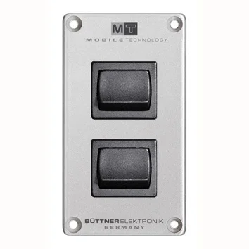 Büttner Schalter Panel mit 2x Einzelschalter 16A MT 71517
