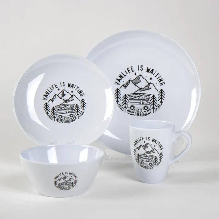 Camp4 Geschirrset Vanlife, 16-teilig