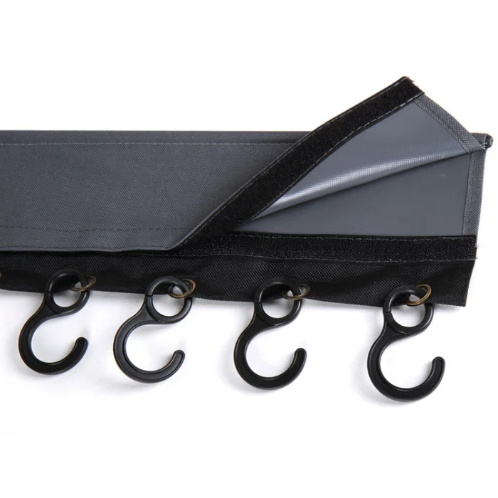 Camp4 Hakenleiste mit 8 Haken, Keder und Klettverschluss