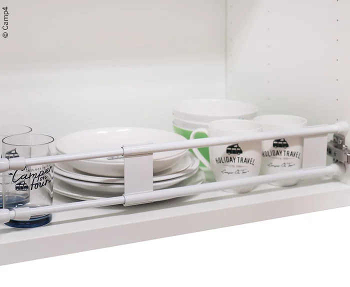 Camp4 Rausfallschutz für 41-71 cm Schrankbreite – Weiß