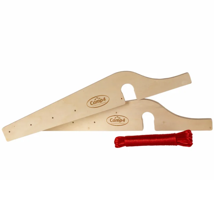 Camp4 Wäscheleinenhalter Holz 25 m, waagrecht