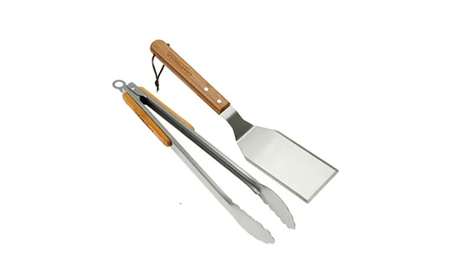 Campingaz Grillbesteck Duo aus Edelstahl mit Bambusgriff