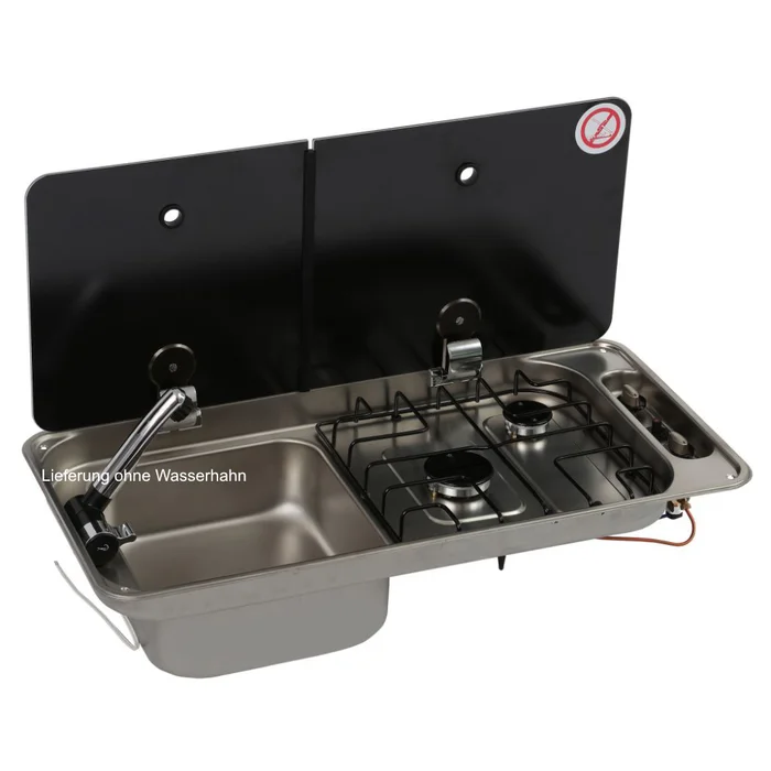 Can Kocher-Spülenkombination FL1402, 71,6 x 34 cm – Spülbecken links