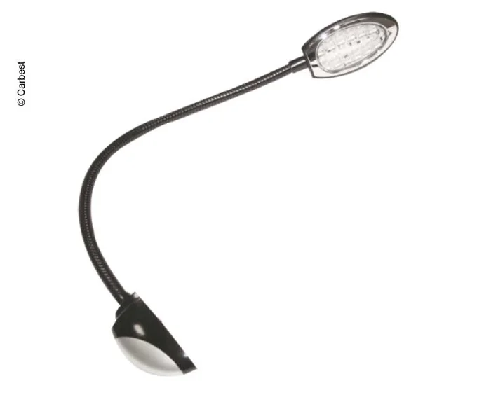 Carbest LED 12V Leuchte Schwarz/Silber – 2,2 Watt