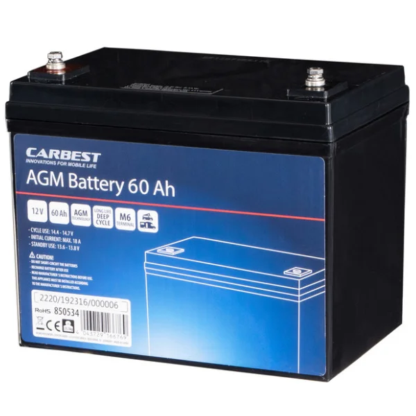 Carbest Long Life Deep-Cycle AGM 60