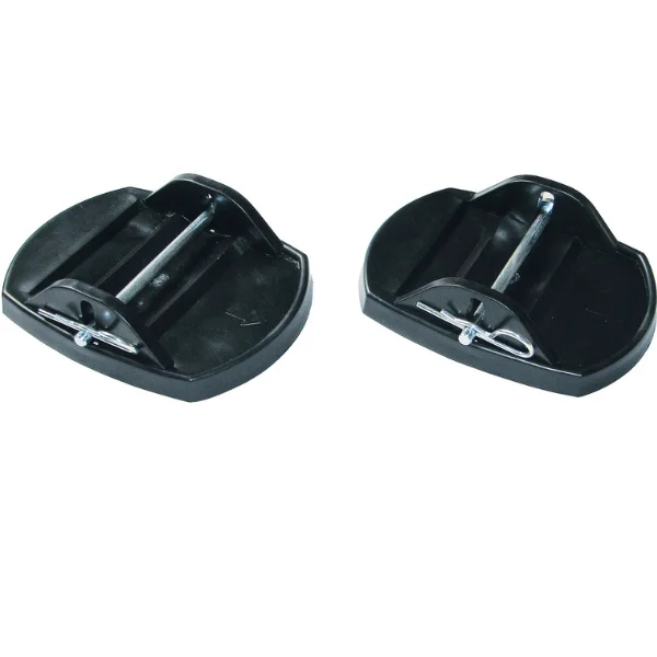 Carbest Stützplatten-Set für Kurbelstüten 4 Stück schwarz