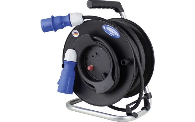 CEE-Kabeltrommel 25 m CEE-Stecker auf CEE-Kupplung 3-polig 2,5mm²