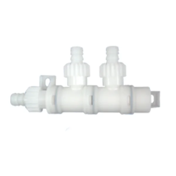 Comet X-FIX Wasserversorgungssystem – Verteilerblock 2fach mit Muttern