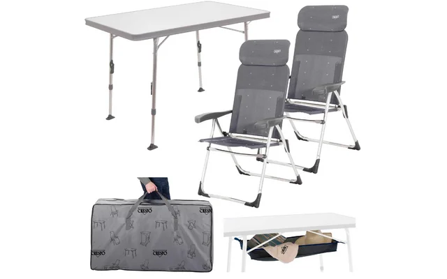 Crespo AL/213-CT Komplettset 5tlg Tisch + 2 Stühle