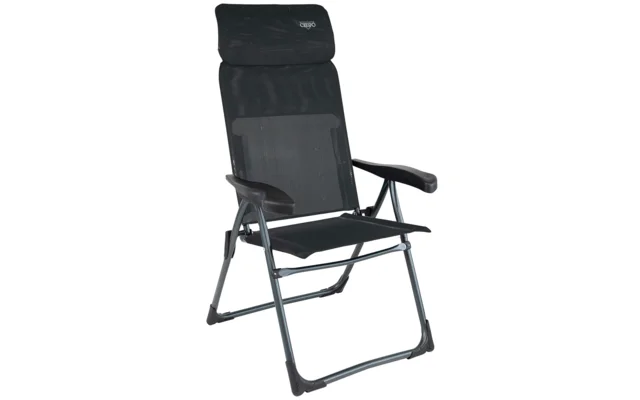 Crespo Aluminium Klappstuhl AL/213-C-10 schwarz