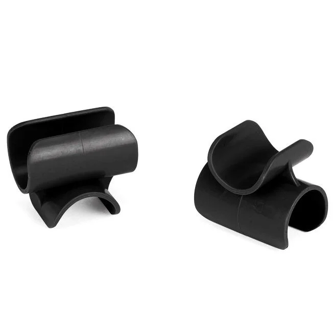 Crespo Clips für Fußauflage, schwarz, 4er-Set (Nr. 1163020)