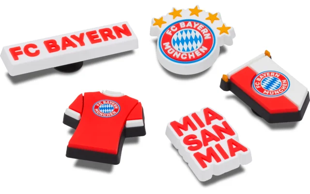 Crocs Jibbitz Bayern FC Schuhanstecker 5er Pack