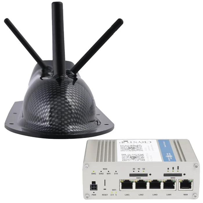 Crystop Routerset WebBooster Standard, schwarz