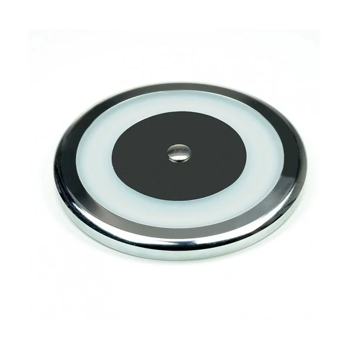 David LED-Aufbauleuchte 42er SMD mit Dimmschalter, Edelstahl