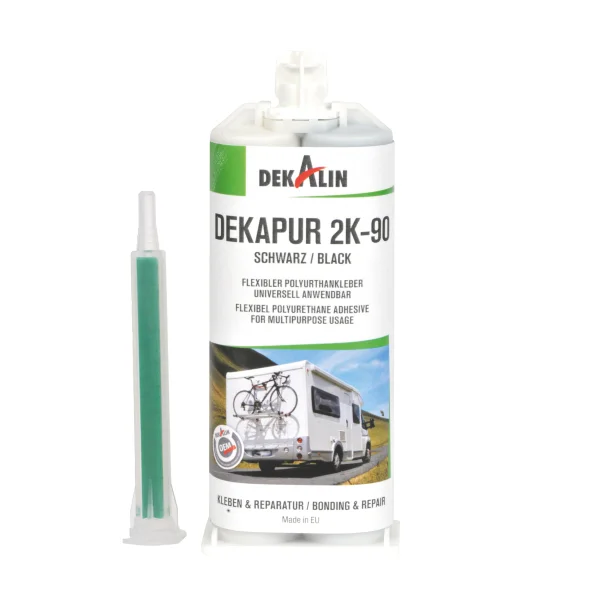 Dekalin DEKApur 2K-90 Reparaturkleber – 50 ml, schwarz