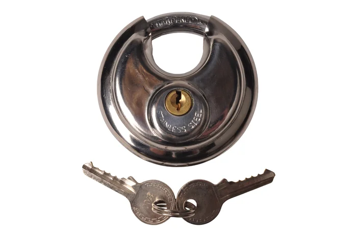 Diskusschloss (70 mm) mit identischen Schlüsseln in Serie (2570C)