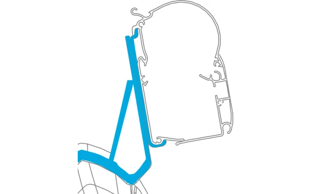 Dometic Adapter 037 für Wandmarkise PW 1100 / PW 1500 Citroen Jumpy / Peugeot Expert / Toyota ProAce