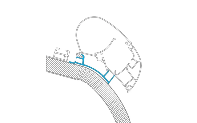 Dometic Adapter 039 für Wandmarkise PR 2000 / PR 2500 Carthago Chic