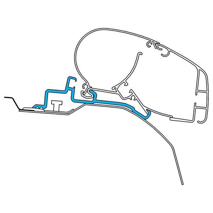 Dometic Dachadapter PR 2000 für Fiat Ducato H2 Skyroof ab 07/2006