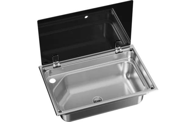 Dometic Eckiges Spülbecken CVS1525G mit Glasabdeckung
