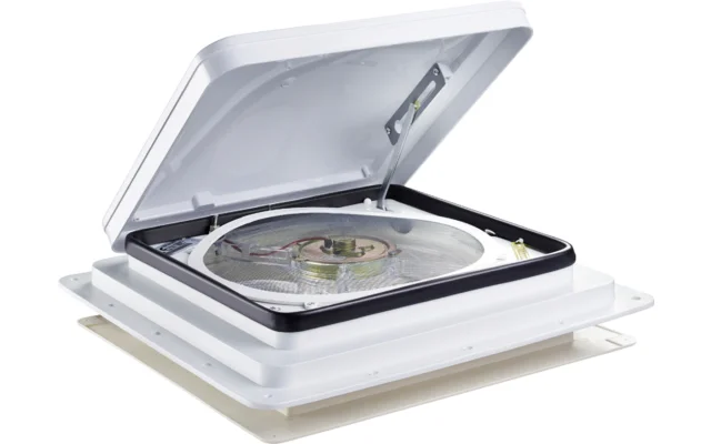 Dometic FanTastic Vent Dachbelüftung mit weißer Kuppel 400 x 400 mm