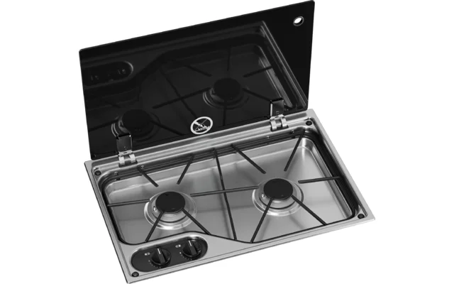 Dometic Gaskocher CVH1525G mit Glasabdeckung 2-flammig 30 mbar