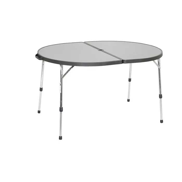 Doppeltisch oval Alu