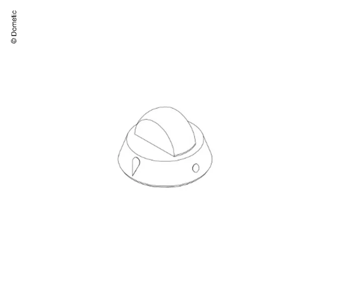 Drehknopf Kocher schwarz