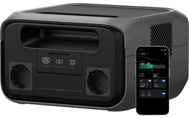 EcoFlow River 3 Plus Tragbare Powerstation 286 Wh 600 W