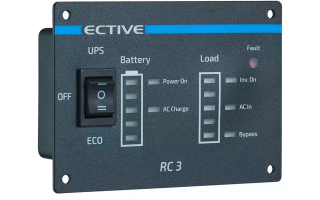 Ective RC 3 Fernbedienung mit Ladestandsanzeige für Wechselrichter