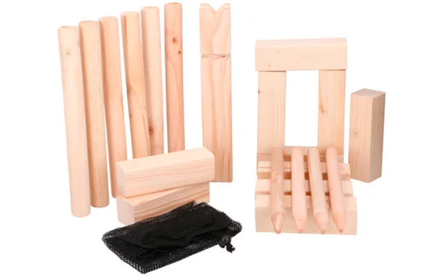 Edco Eddy Toys Kubb-Wurfspiel aus Holz ab 6 Jahre
