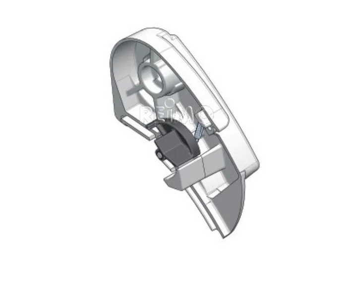 Endkappe P600 rechts silb