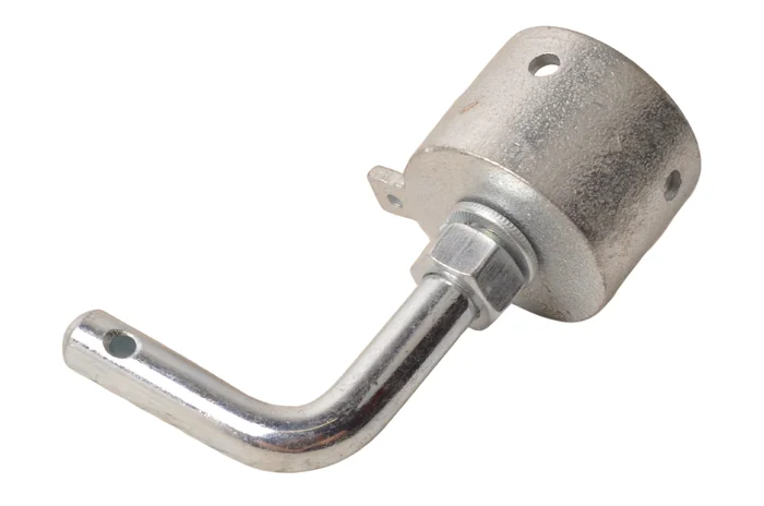 Endstück für Bruststange Pferdeanhänger 53×43 mm – 90 Grad