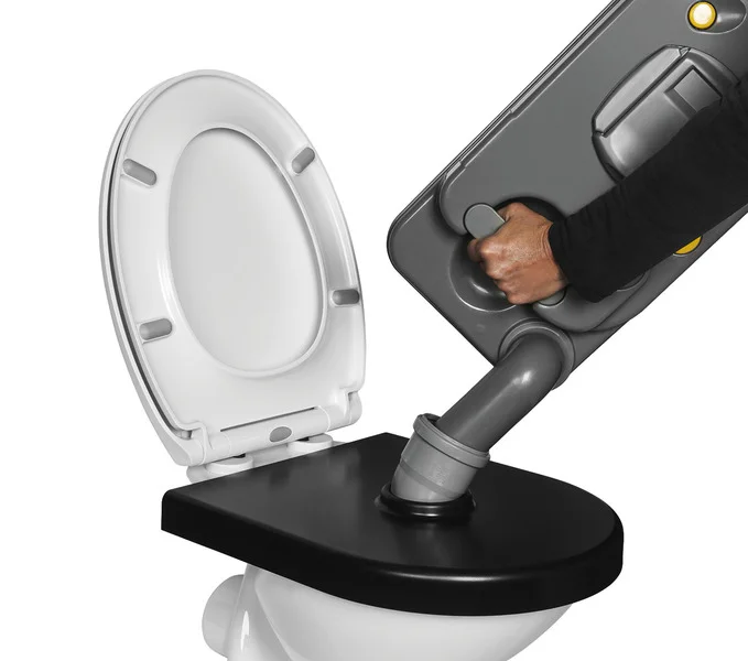 Entsorgungsshilfe für WCs – Schwarz