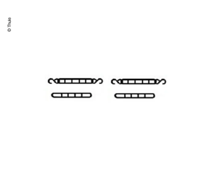 Ersatzteil – Abspanngummis für Safari Room – 4 Stück