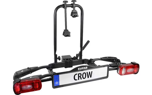 Eufab Fahrradträger Anhängerkupplung Crow für 2 Fahrräder, E-Bike geeignet