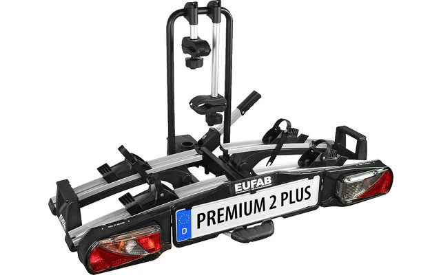 Eufab Premium 2 Plus Fahrradträger für Anhängerkupplung für 2 Fahrräder