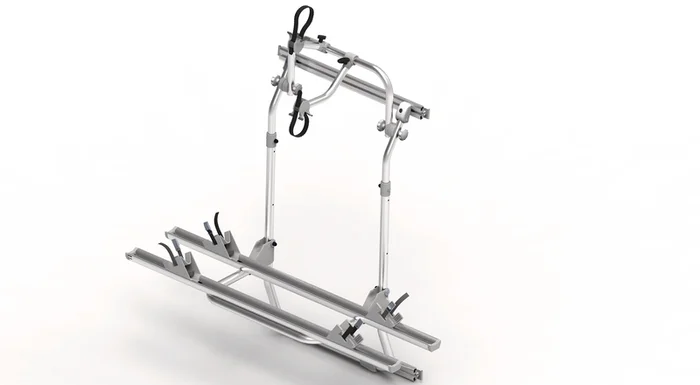 EuroCarry Fahrradträger für Ford Transit für 2 Fahrräder, ab2014, Silber