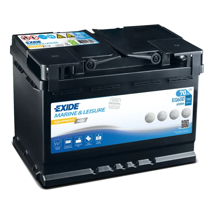 EXIDE Batterie Equipment AGM EQ600 – 70 Ah