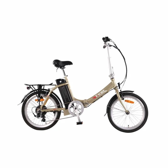 Fahrrad mit elektrischer Unterstützung Basic Goldfarbe E-SCAPE