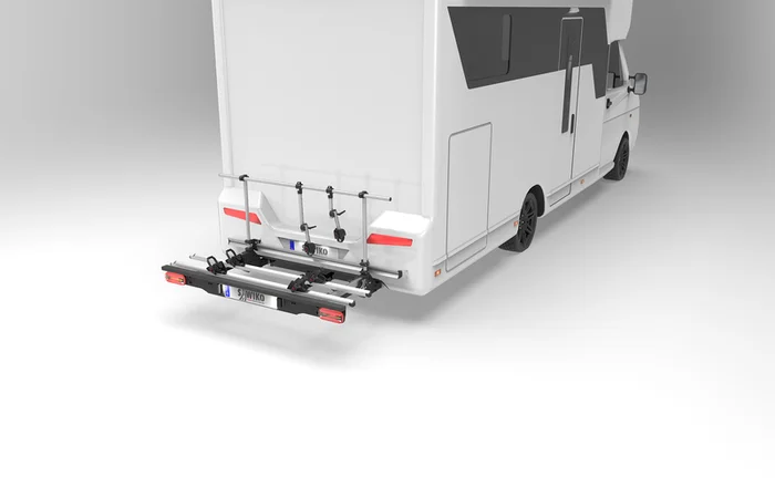 Fahrradträger VELO – für 2 Fahrräder oder 2 E-Bikes mit LED-Beleuchtung