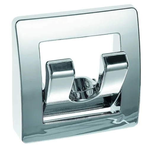 Fawo Garderobenhalter mit 2 Haken, Chrom hochglanz