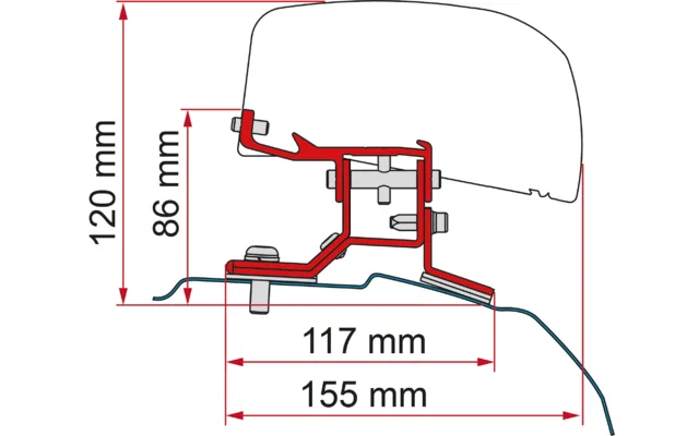 Fiamma Kit F40 Van Custom kurz