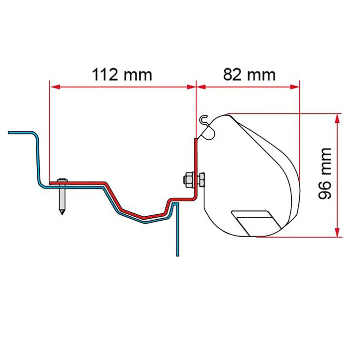 Fiamma Kit Ford Custom Group Rapido für F35